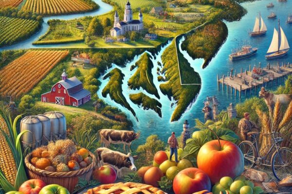 mid atlantic geography and relationship to food